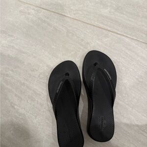 High Platform Havaianas Women's Black Flip Flops